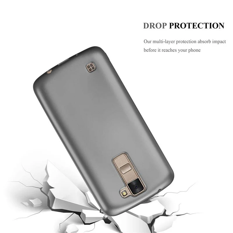 Cadorabo Hülle kompatibel mit LG K8 2016 Schutzhülle aus flexiblem TPU Silikon