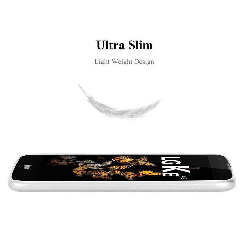 Cadorabo Hülle kompatibel mit LG K8 2016 Schutzhülle aus flexiblem TPU Silikon