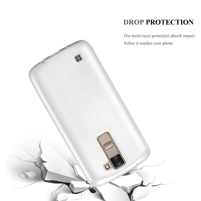 Cadorabo Hülle kompatibel mit LG K8 2016 Schutzhülle aus flexiblem TPU Silikon