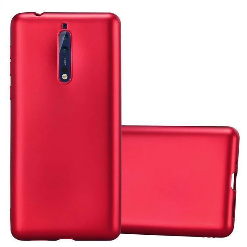 Cadorabo Hülle kompatibel mit Nokia 8 2017 Schutzhülle aus flexiblem TPU Silikon