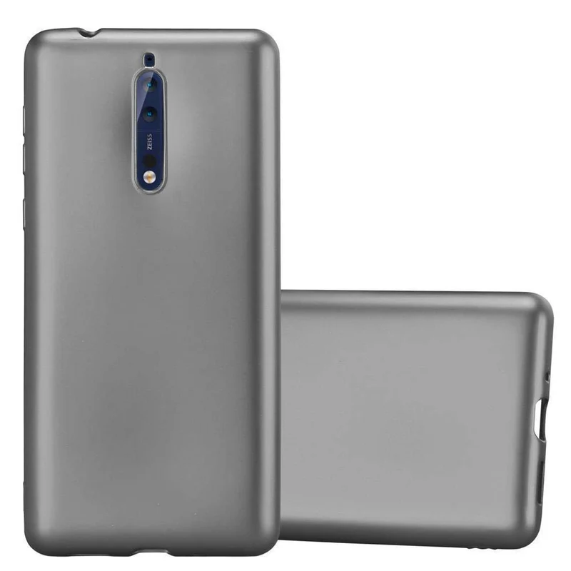 Cadorabo Hülle kompatibel mit Nokia 8 2017 Schutzhülle aus flexiblem TPU Silikon