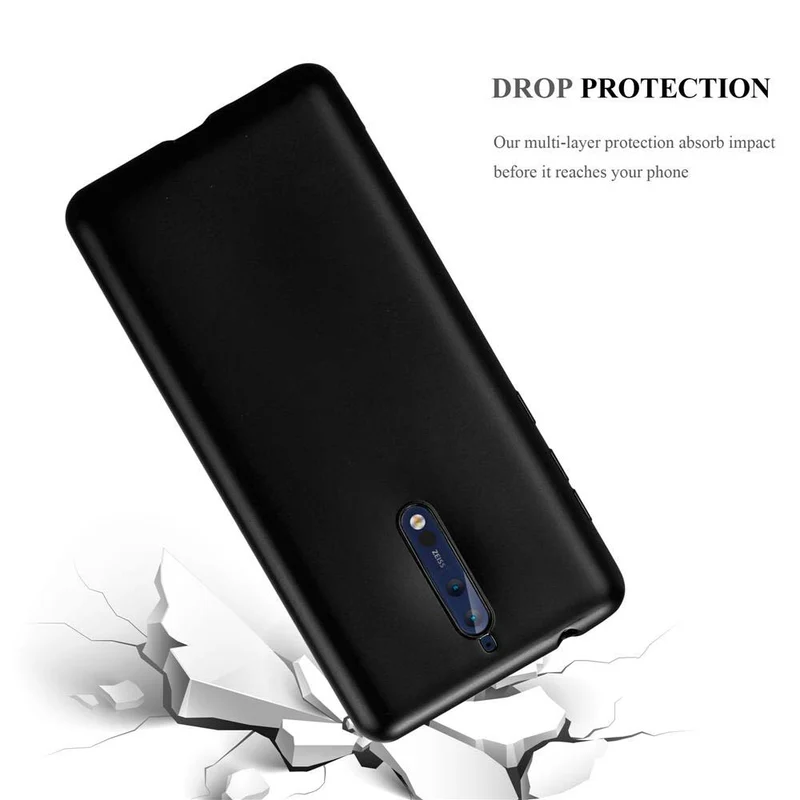 Cadorabo Hülle kompatibel mit Nokia 8 2017 Schutzhülle aus flexiblem TPU Silikon