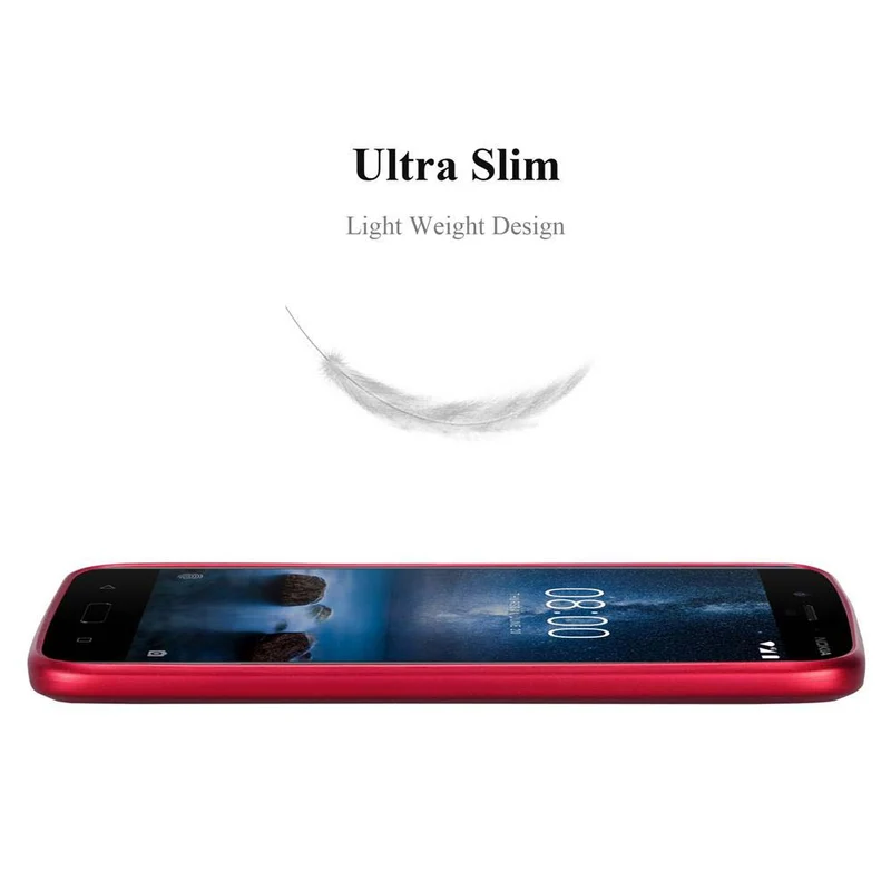 Cadorabo Hülle kompatibel mit Nokia 8 2017 Schutzhülle aus flexiblem TPU Silikon