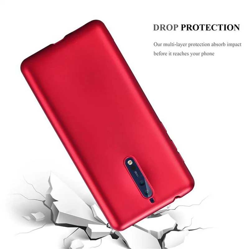 Cadorabo Hülle kompatibel mit Nokia 8 2017 Schutzhülle aus flexiblem TPU Silikon