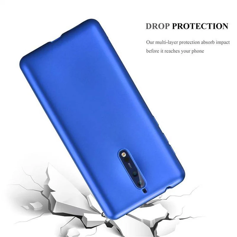 Cadorabo Hülle kompatibel mit Nokia 8 2017 Schutzhülle aus flexiblem TPU Silikon
