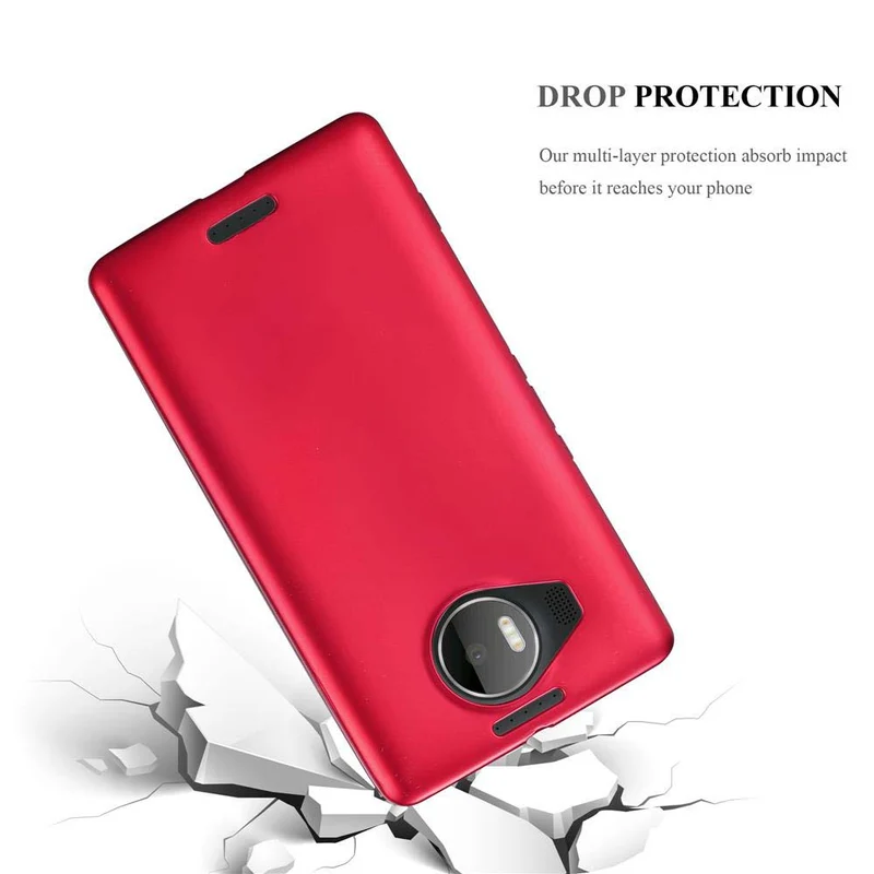 Cadorabo Hülle kompatibel mit Nokia Lumia 950 XL Schutzhülle aus flexiblem TPU Silikon