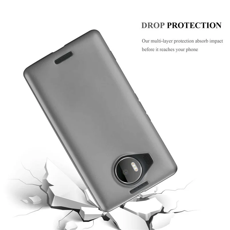 Cadorabo Hülle kompatibel mit Nokia Lumia 950 XL Schutzhülle aus flexiblem TPU Silikon