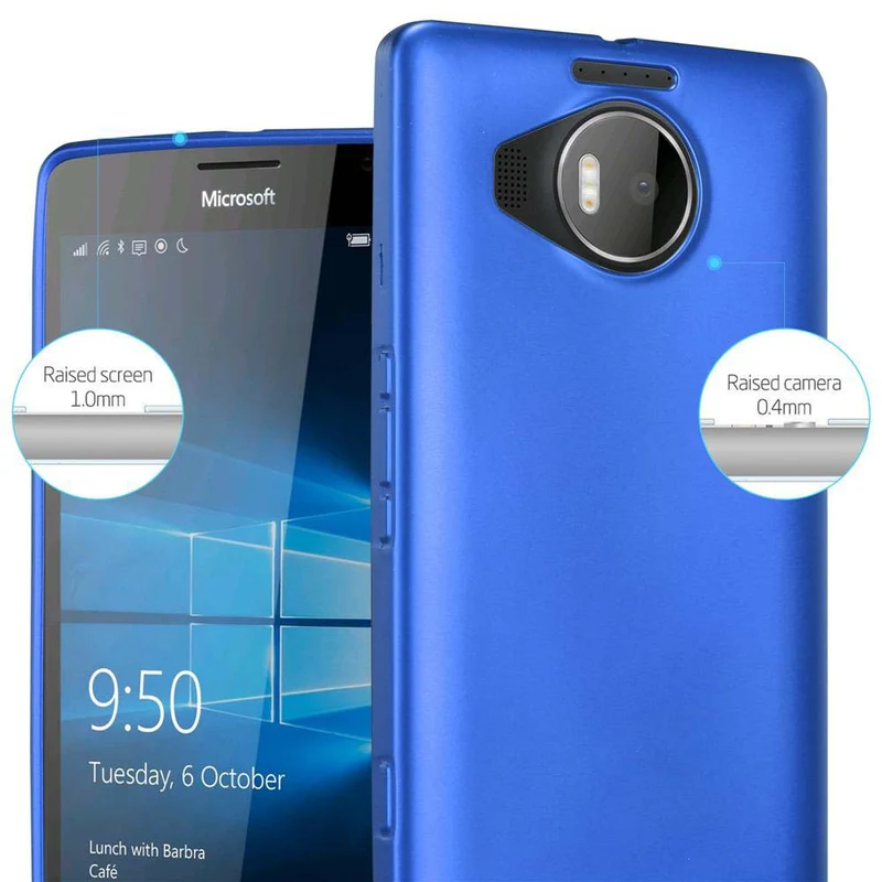 Cadorabo Hülle kompatibel mit Nokia Lumia 950 XL Schutzhülle aus flexiblem TPU Silikon