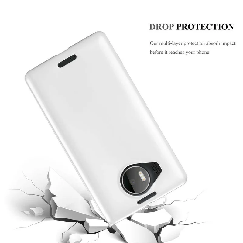 Cadorabo Hülle kompatibel mit Nokia Lumia 950 XL Schutzhülle aus flexiblem TPU Silikon