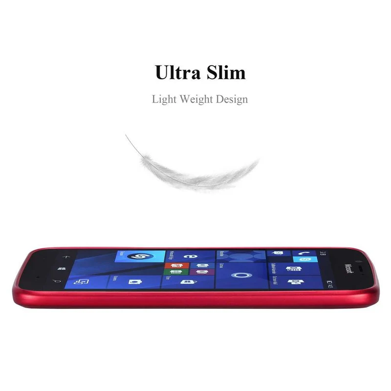 Cadorabo Hülle kompatibel mit Nokia Lumia 950 Schutzhülle aus flexiblem TPU Silikon