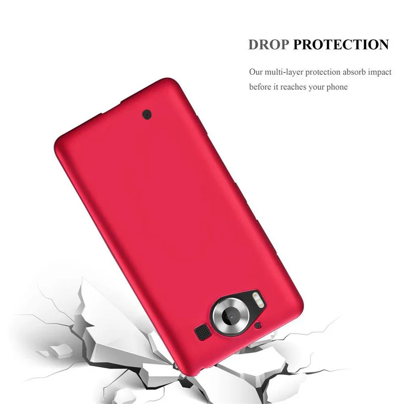Cadorabo Hülle kompatibel mit Nokia Lumia 950 Schutzhülle aus flexiblem TPU Silikon