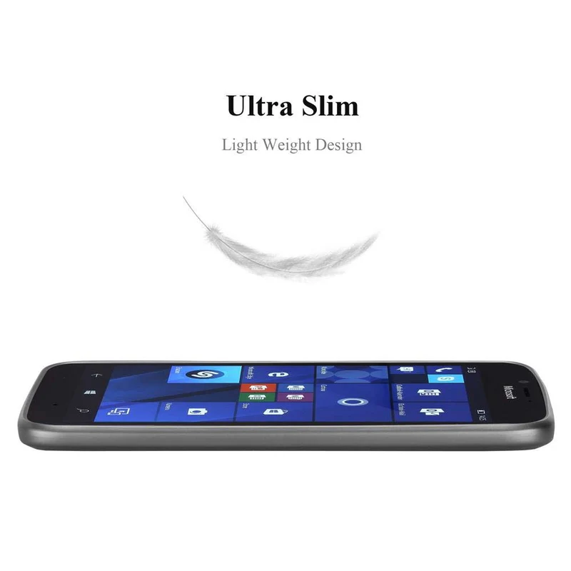 Cadorabo Hülle kompatibel mit Nokia Lumia 950 Schutzhülle aus flexiblem TPU Silikon