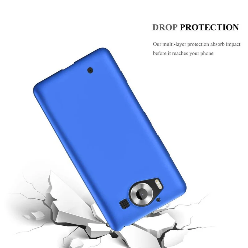 Cadorabo Hülle kompatibel mit Nokia Lumia 950 Schutzhülle aus flexiblem TPU Silikon
