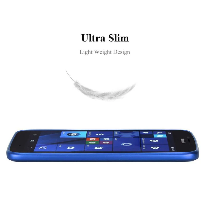 Cadorabo Hülle kompatibel mit Nokia Lumia 950 Schutzhülle aus flexiblem TPU Silikon