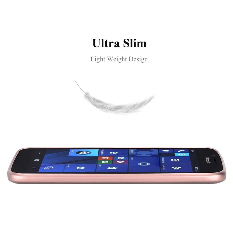 Cadorabo Hülle kompatibel mit Nokia Lumia 950 Schutzhülle aus flexiblem TPU Silikon