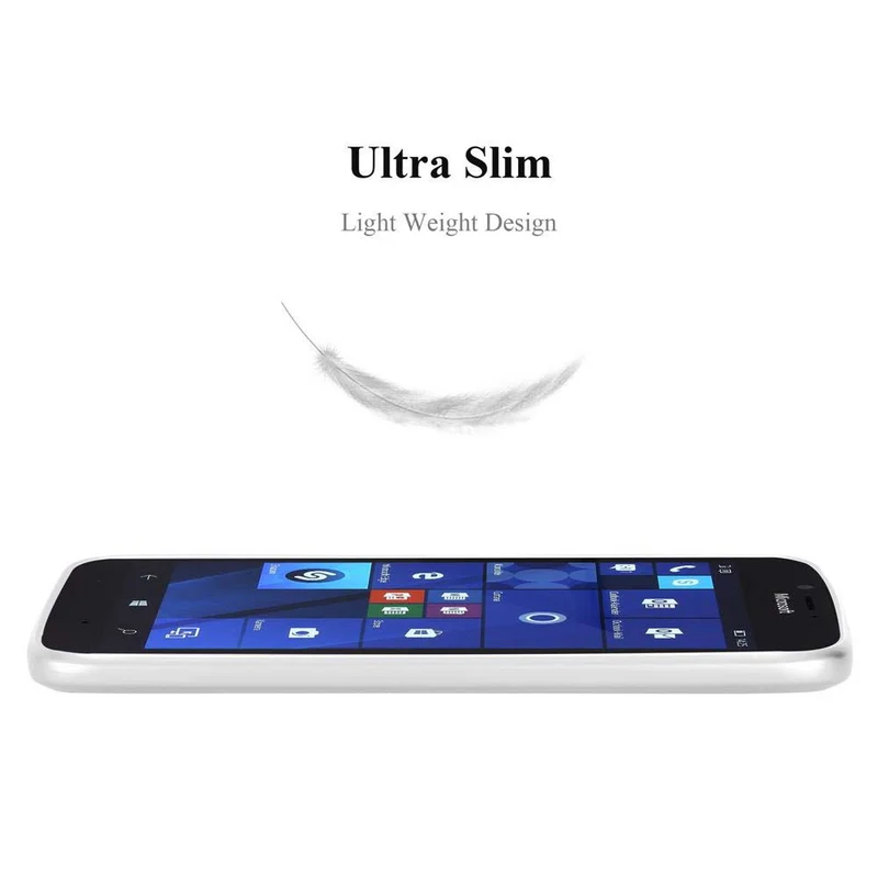 Cadorabo Hülle kompatibel mit Nokia Lumia 950 Schutzhülle aus flexiblem TPU Silikon