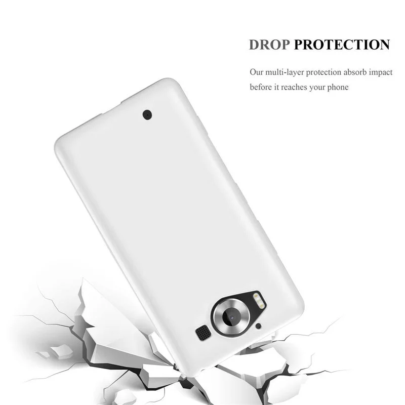 Cadorabo Hülle kompatibel mit Nokia Lumia 950 Schutzhülle aus flexiblem TPU Silikon