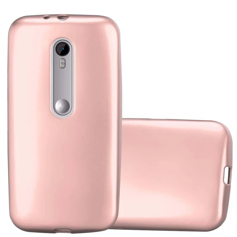 Cadorabo Hülle kompatibel mit Motorola MOTO G3 Schutzhülle aus flexiblem TPU Silikon