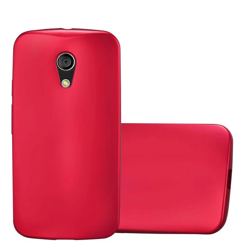 Cadorabo Hülle kompatibel mit Motorola MOTO G2 Schutzhülle aus flexiblem TPU Silikon