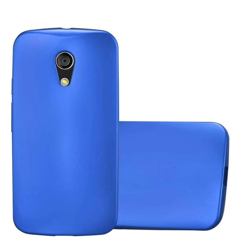 Cadorabo Hülle kompatibel mit Motorola MOTO G2 Schutzhülle aus flexiblem TPU Silikon