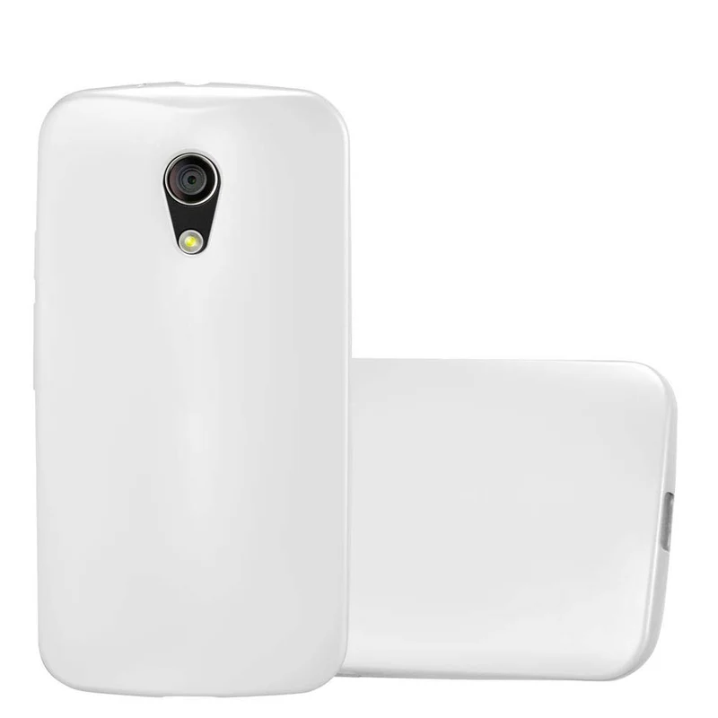 Cadorabo Hülle kompatibel mit Motorola MOTO G2 Schutzhülle aus flexiblem TPU Silikon
