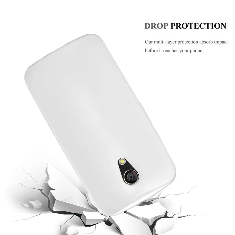 Cadorabo Hülle kompatibel mit Motorola MOTO G2 Schutzhülle aus flexiblem TPU Silikon