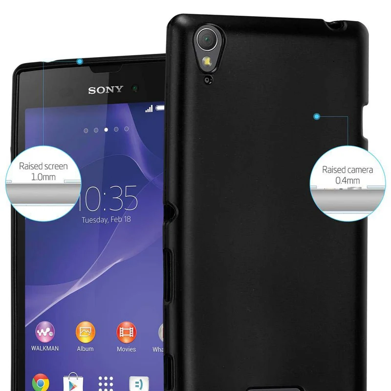 Cadorabo Hülle kompatibel mit Sony Xperia T3 Schutzhülle aus flexiblem TPU Silikon