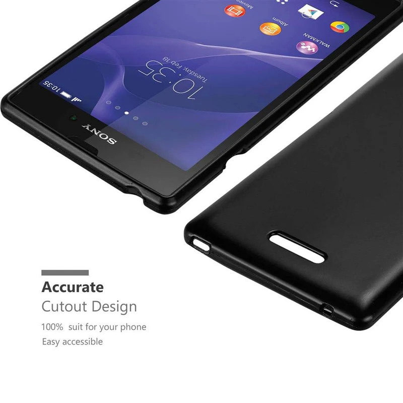 Cadorabo Hülle kompatibel mit Sony Xperia T3 Schutzhülle aus flexiblem TPU Silikon