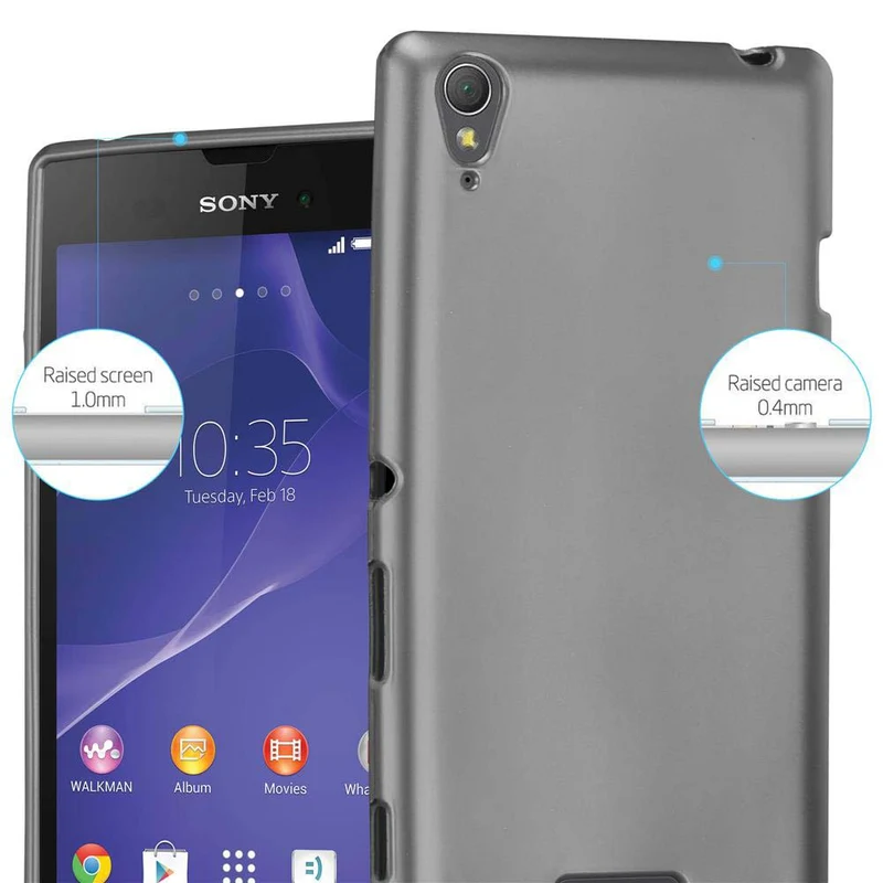Cadorabo Hülle kompatibel mit Sony Xperia T3 Schutzhülle aus flexiblem TPU Silikon