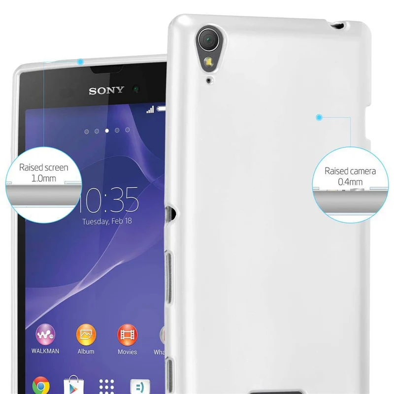 Cadorabo Hülle kompatibel mit Sony Xperia T3 Schutzhülle aus flexiblem TPU Silikon