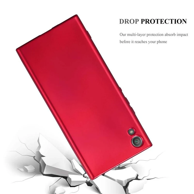 Cadorabo Hülle kompatibel mit Sony Xperia XA1 Schutzhülle aus flexiblem TPU Silikon