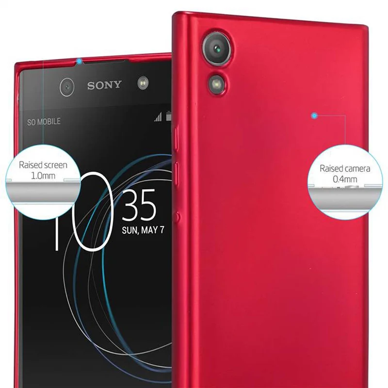 Cadorabo Hülle kompatibel mit Sony Xperia XA1 Schutzhülle aus flexiblem TPU Silikon