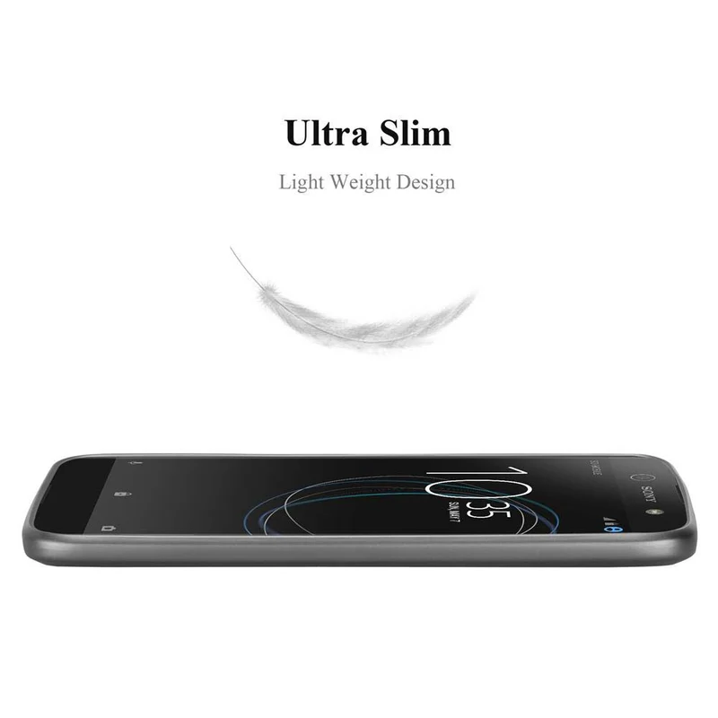 Cadorabo Hülle kompatibel mit Sony Xperia XA1 Schutzhülle aus flexiblem TPU Silikon
