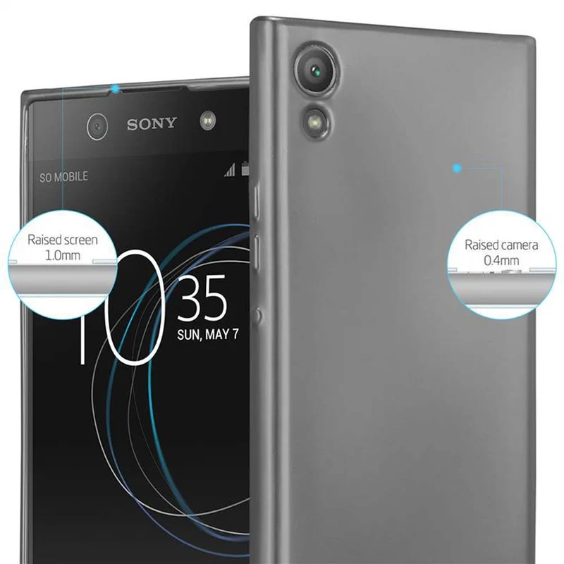 Cadorabo Hülle kompatibel mit Sony Xperia XA1 Schutzhülle aus flexiblem TPU Silikon