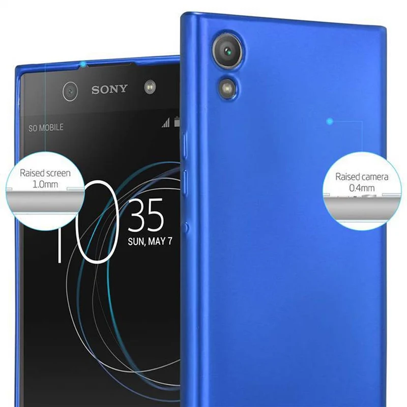 Cadorabo Hülle kompatibel mit Sony Xperia XA1 Schutzhülle aus flexiblem TPU Silikon