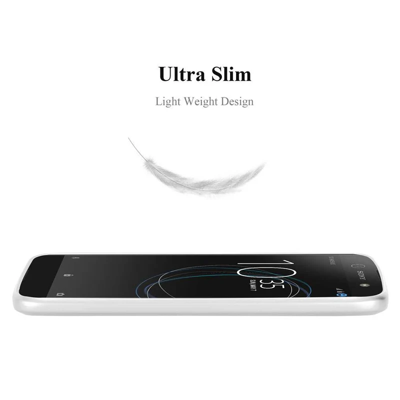 Cadorabo Hülle kompatibel mit Sony Xperia XA1 Schutzhülle aus flexiblem TPU Silikon