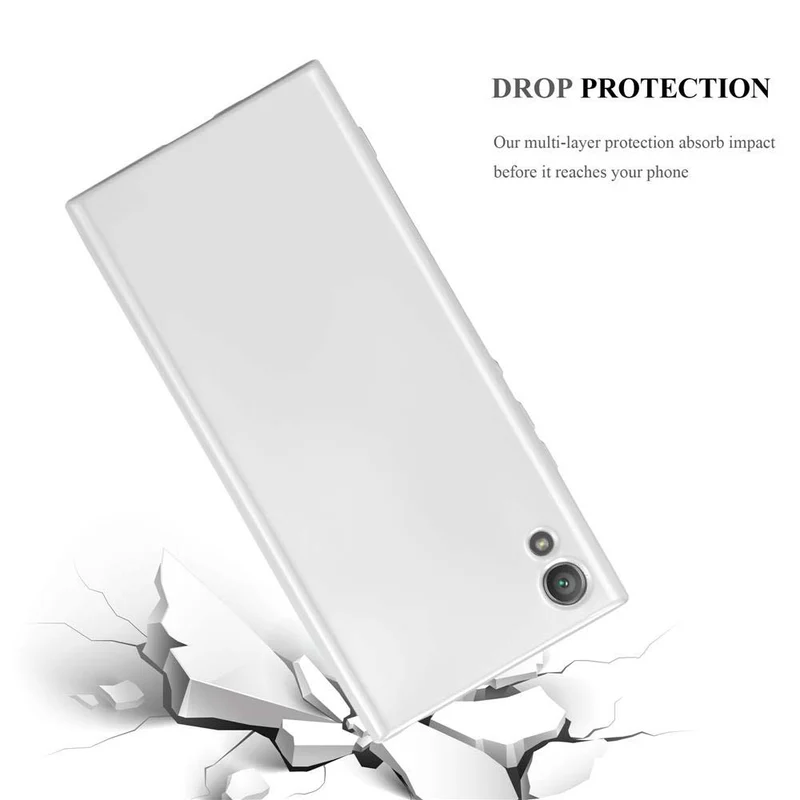 Cadorabo Hülle kompatibel mit Sony Xperia XA1 Schutzhülle aus flexiblem TPU Silikon