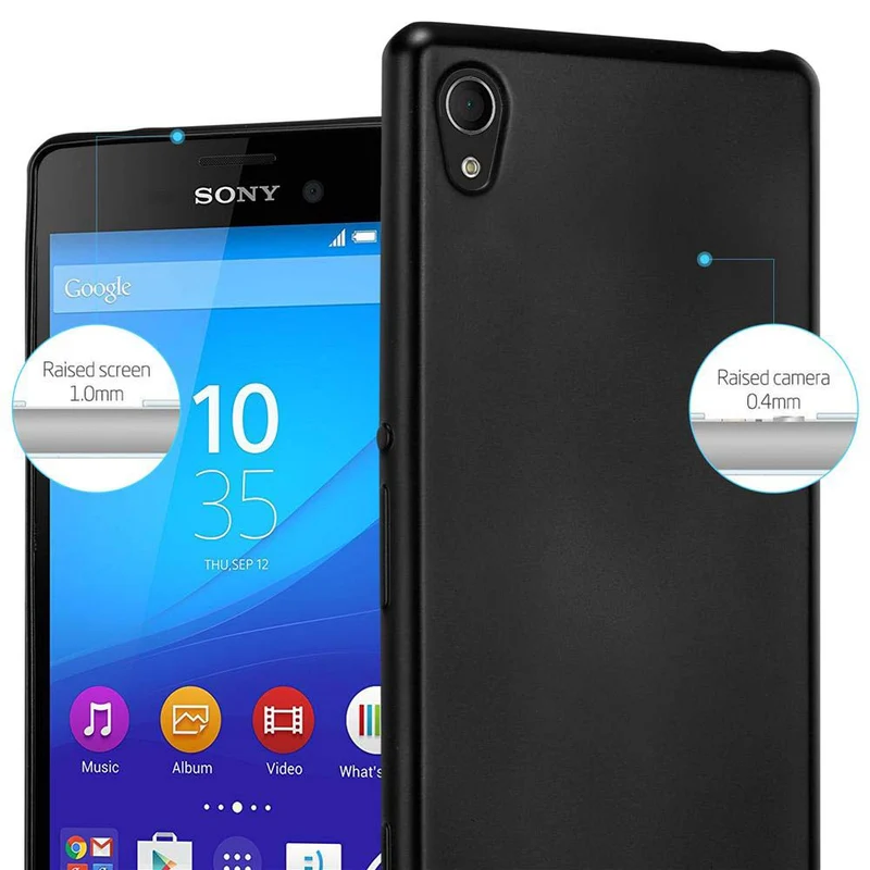 Cadorabo Hülle kompatibel mit Sony Xperia M4 AQUA Schutzhülle aus flexiblem TPU Silikon