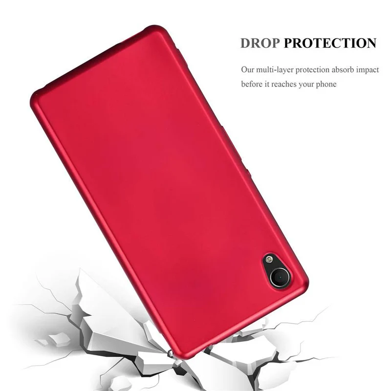 Cadorabo Hülle kompatibel mit Sony Xperia M4 AQUA Schutzhülle aus flexiblem TPU Silikon