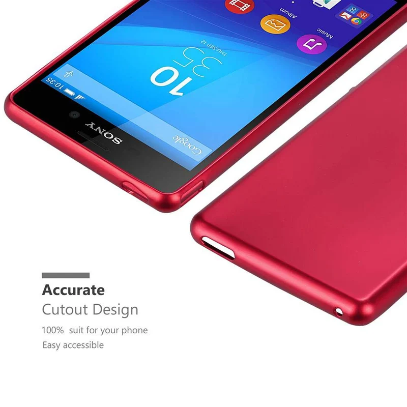 Cadorabo Hülle kompatibel mit Sony Xperia M4 AQUA Schutzhülle aus flexiblem TPU Silikon