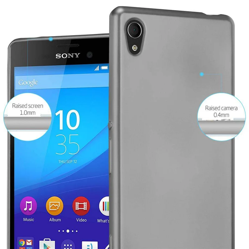 Cadorabo Hülle kompatibel mit Sony Xperia M4 AQUA Schutzhülle aus flexiblem TPU Silikon