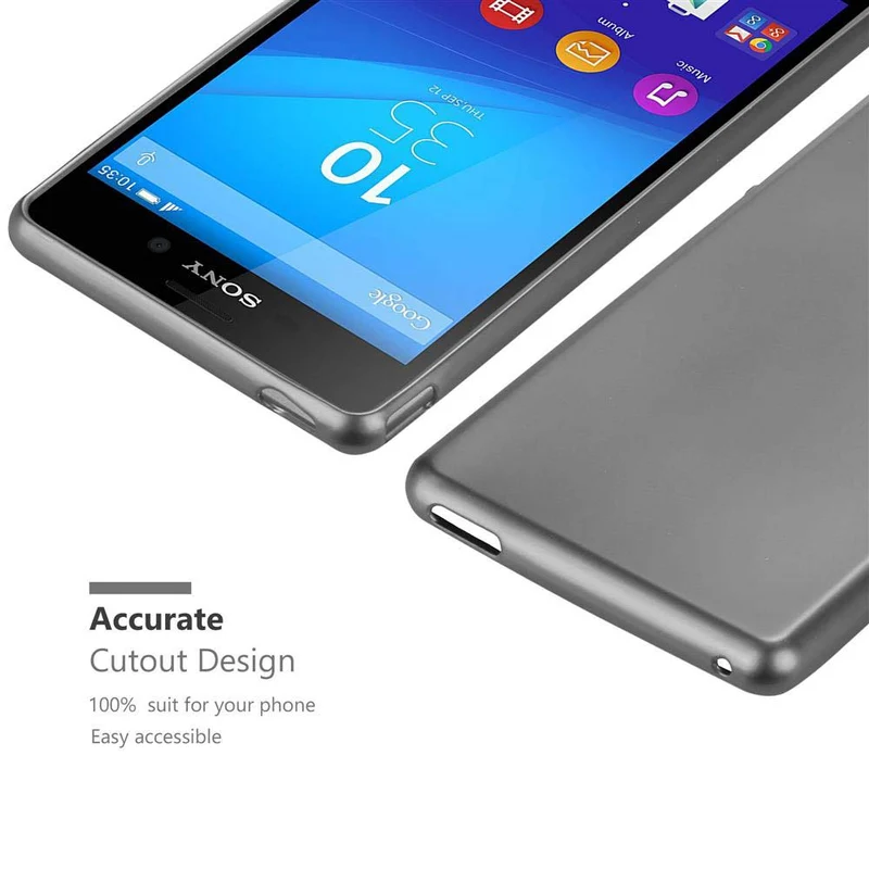 Cadorabo Hülle kompatibel mit Sony Xperia M4 AQUA Schutzhülle aus flexiblem TPU Silikon