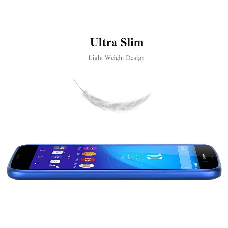 Cadorabo Hülle kompatibel mit Sony Xperia M4 AQUA Schutzhülle aus flexiblem TPU Silikon