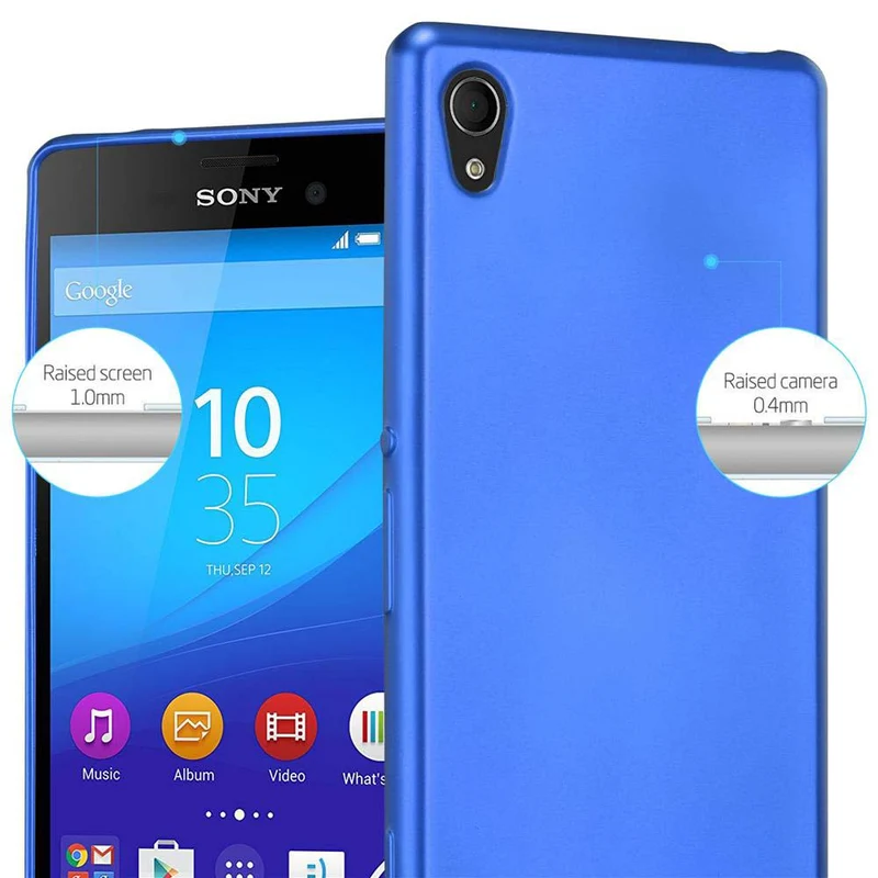 Cadorabo Hülle kompatibel mit Sony Xperia M4 AQUA Schutzhülle aus flexiblem TPU Silikon