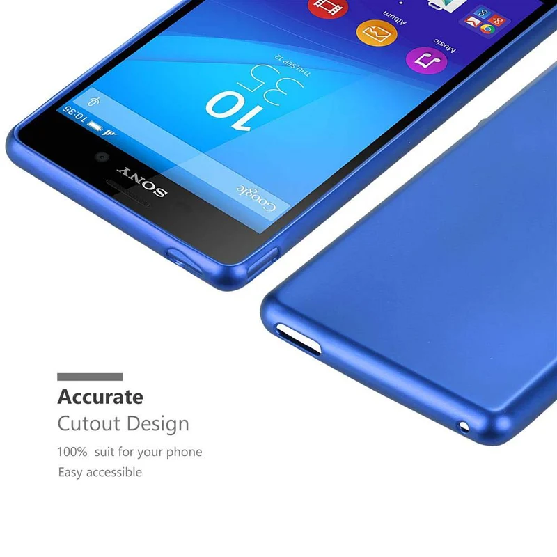 Cadorabo Hülle kompatibel mit Sony Xperia M4 AQUA Schutzhülle aus flexiblem TPU Silikon