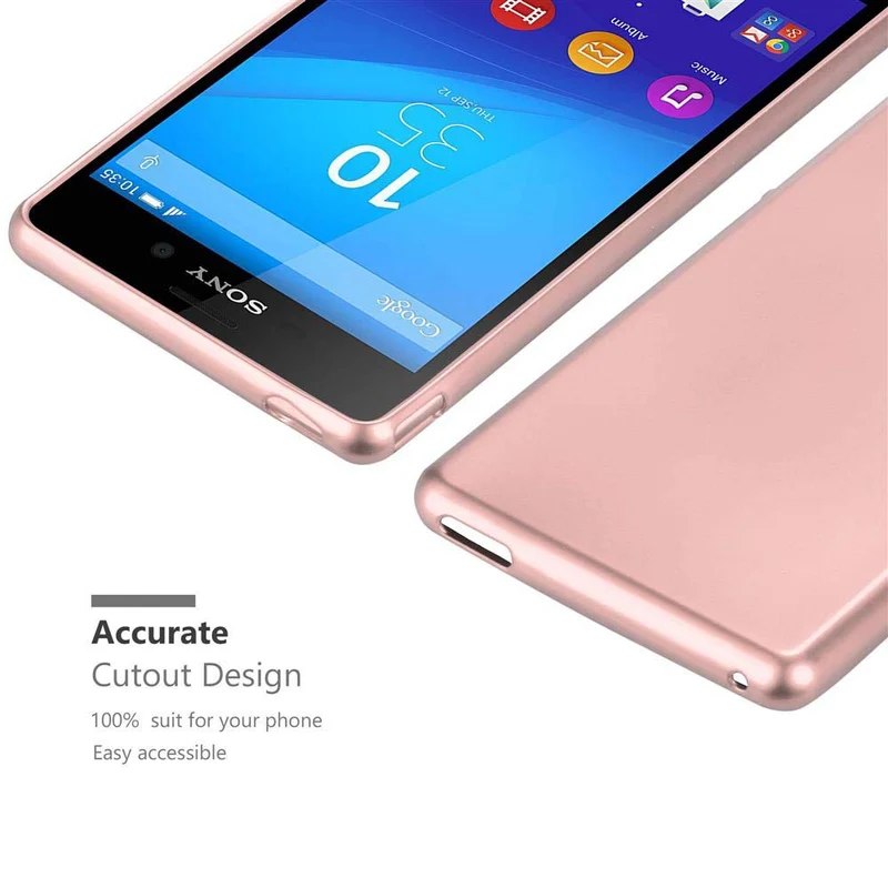 Cadorabo Hülle kompatibel mit Sony Xperia M4 AQUA Schutzhülle aus flexiblem TPU Silikon