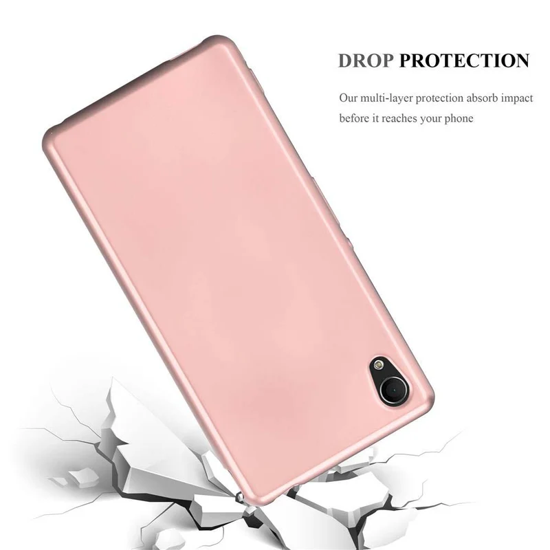 Cadorabo Hülle kompatibel mit Sony Xperia M4 AQUA Schutzhülle aus flexiblem TPU Silikon