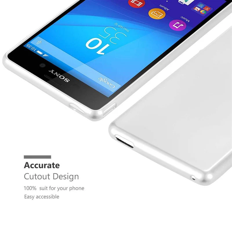 Cadorabo Hülle kompatibel mit Sony Xperia M4 AQUA Schutzhülle aus flexiblem TPU Silikon