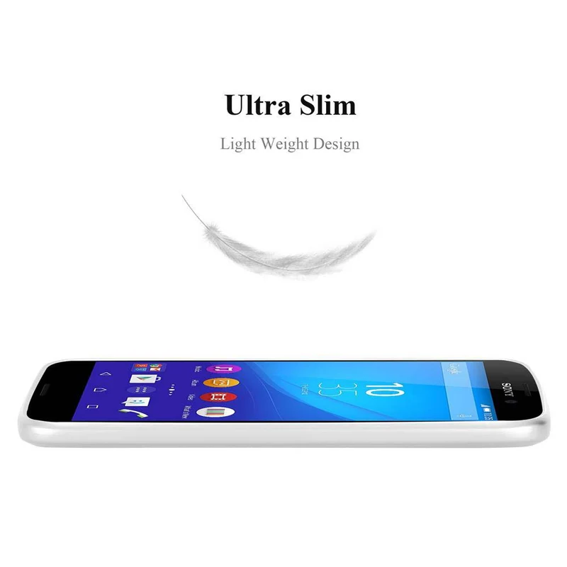 Cadorabo Hülle kompatibel mit Sony Xperia M4 AQUA Schutzhülle aus flexiblem TPU Silikon