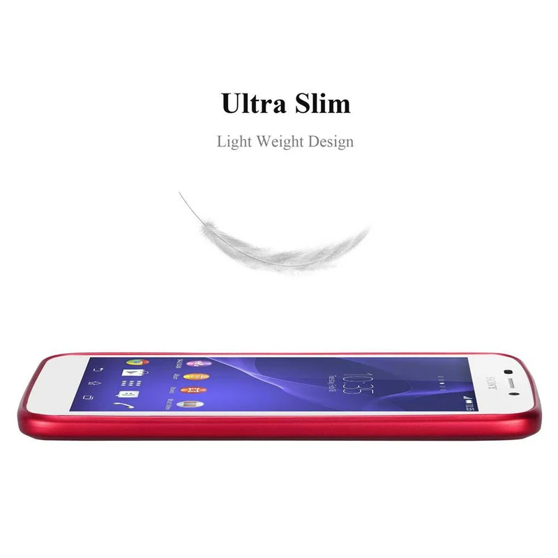 Cadorabo Hülle kompatibel mit Sony Xperia M2 / M2 AQUA Schutzhülle aus flexiblem TPU Silikon